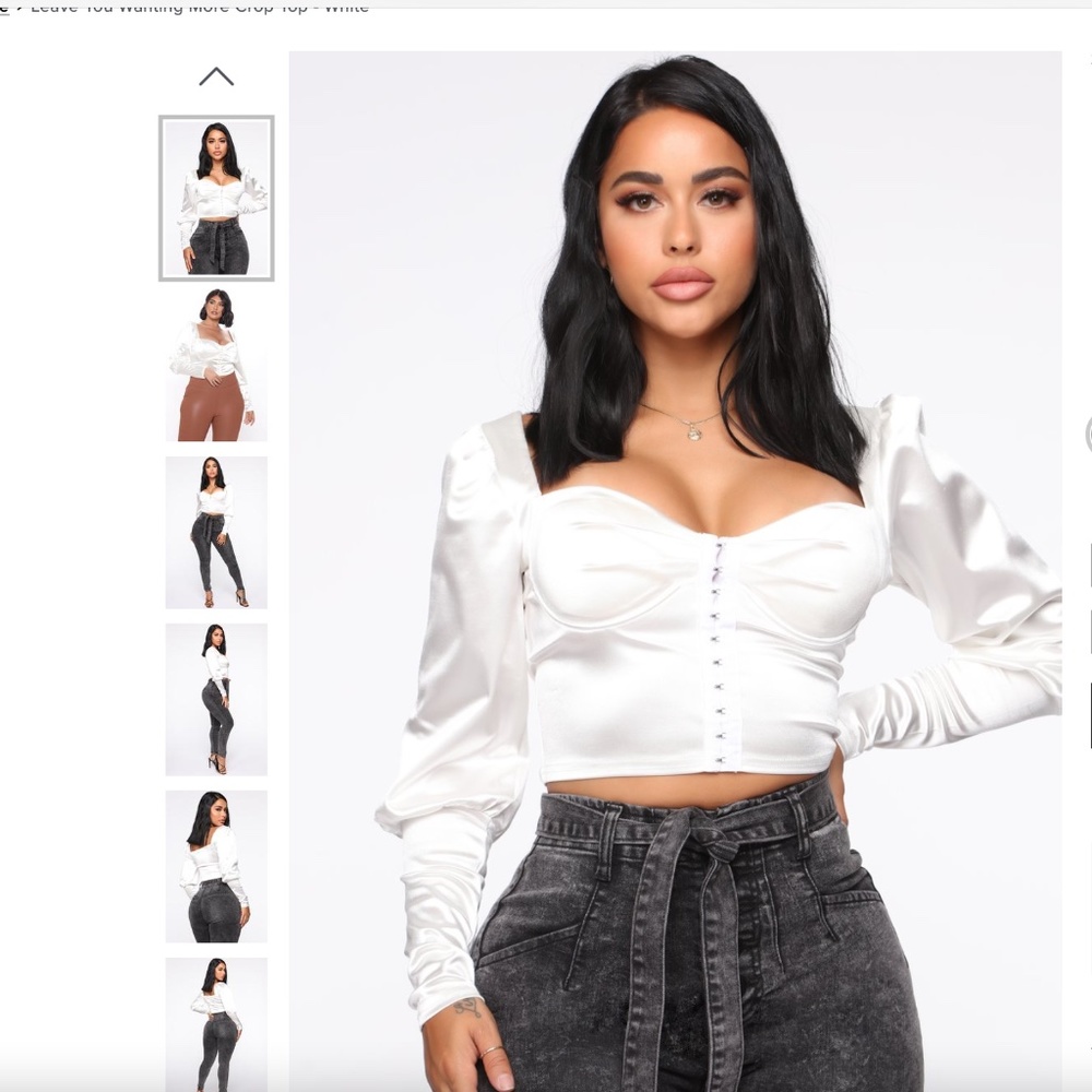 Leave you wanting more crop top